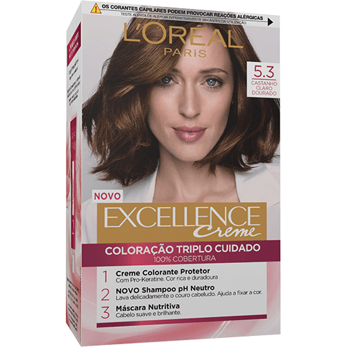 excellence creme 5.3 Castanho Claro Dourado